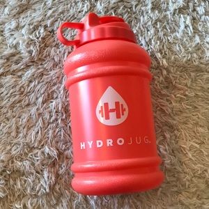 Hydrojug water bottle coral white preowned